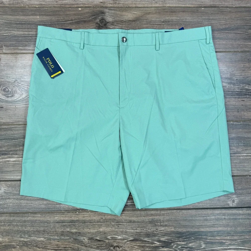 Polo Ralph Lauren Mens Size 42B Performance Shorts Faded Mint Green Stretch NWT